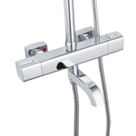 Душевая система термостат  G2491 GAPPO лейка "Тропический душ" квадрат 250*250 ХРОМ