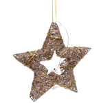 Сувенир с подсветкой «Звёздное небо» 25 см (батарейки 2 AA), Золото (свечение-теплый белый)