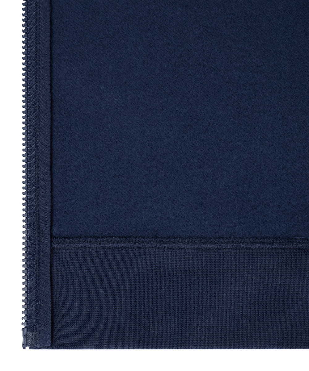 Флисовое худи на молнии ESSENTIAL Cotton Fleece FZ Hoodie, темно-синий