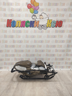 Санки-коляски Ника детям 7-5SK коричневый