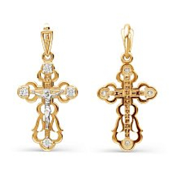 Подвеска из золота с фианитами