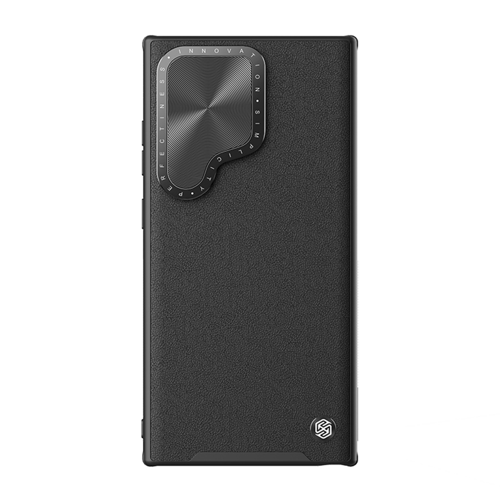 Чехол с вставками из кожи от Nillkin для Samsung Galaxy S24 Ultra, серия CamShield Prop Leather Magnetic Case