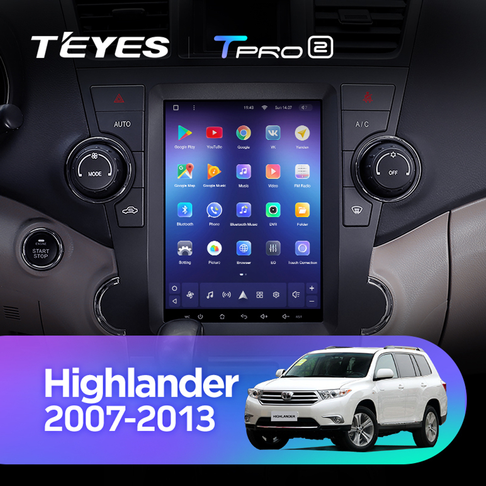 Teyes TPRO 2 9.7" для Toyota Highlander 2007-2013