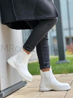 Белые ботинки челси Dior D-Racer