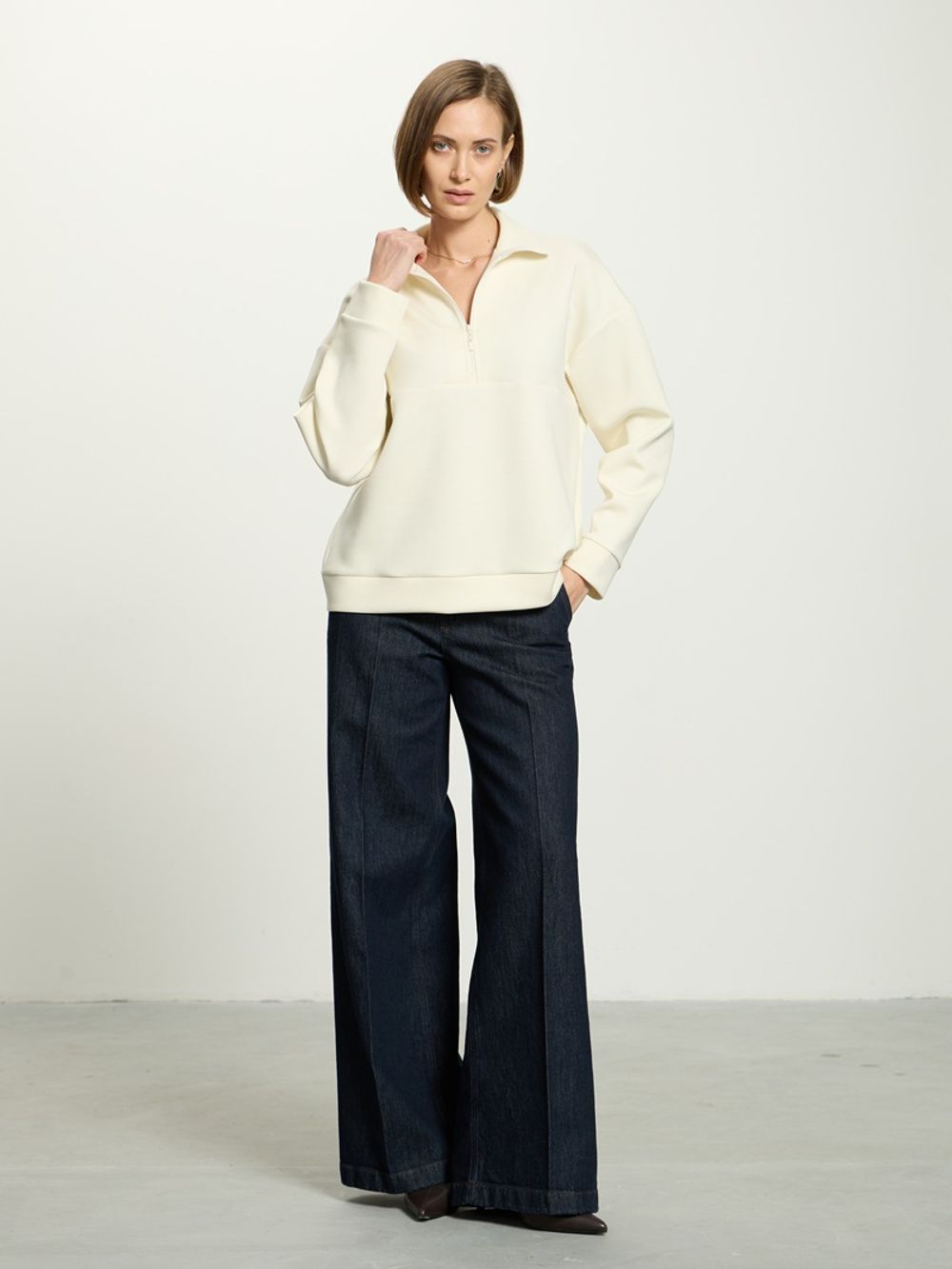 Анорак молочный