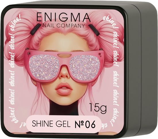 Гель для наращивания ENIGMA Shine gel 06 15g.