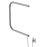 Полотенцесушитель MIXLINE SIMPLE P 50x50 (кнопочный выкл, 123 Вт) ХРОМ