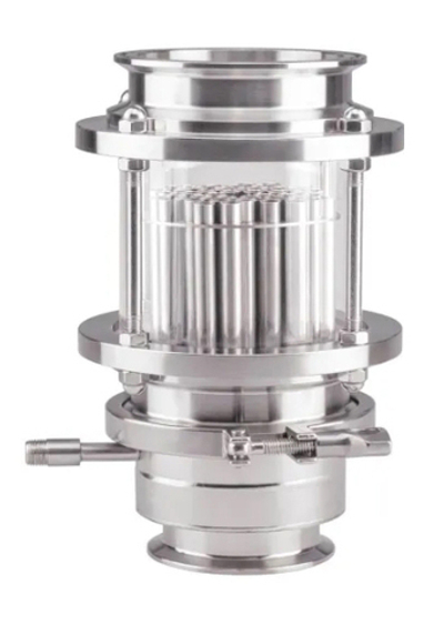 Многотрубная царга МЦ 4 дюйма в стеклянной царге 400 мм