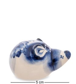 ГЛ- 637 Фигурка «Мышь» (Гжельский фарфор)