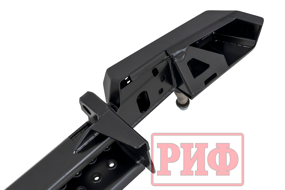 Бампер силовой задний УАЗ Хантер с фонарями, калиткой, возможностью установки фаркопа, стандарт РИФ