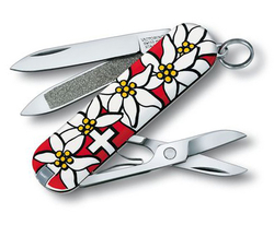 Нож Victorinox Classic Nail Clip 580, 65 мм, 8 функций, "Edelweiss"