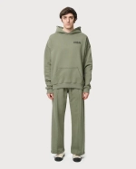 COMME DES FUCKDOWN БРЮКИ ШИРОКИЕ ЗЕЛЕНЫЕ С ЛОГОТИПОМ БРЕНДА