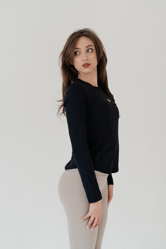 ЛОНГСЛИВ FOLD (черный)