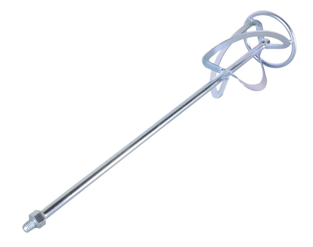 Насадка-миксер оцинкованная Вихрь 600х120 мм, М14, для строительных миксеров