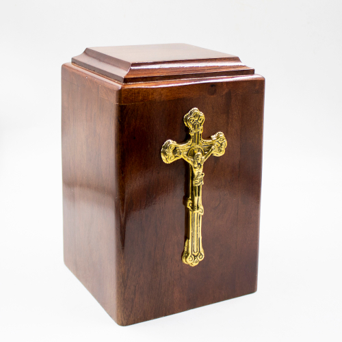 Урна для праха "Сандал" Крест Распятие
