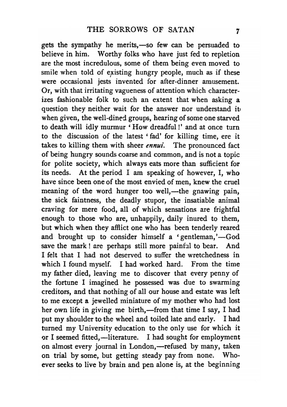 The sorrows of Satan | M. Corelli