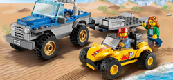 LEGO City: Перевозчик песчаного багги 60082 — Dune Buggy Trailer — Лего Сити Город