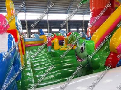 Коммерческий надувной батут "На морском дне" 18*9*7 м