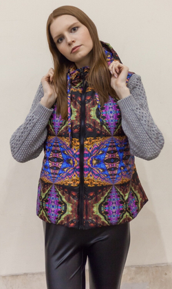 Двусторонний жилет "Богема", по мотивам живописи Михаила Врубеля