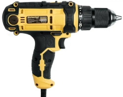 Дрель-шуруповерт сетевой PED-1000/2-13SET КЕЙС быстросъемный МЕТАЛЛИЧЕСКИЙ патрон 13мм 4м ПРОРЕЗИНЕННЫЙ кабель Partnertool профессиональная