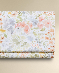 Zara Home - Простыня с изображением цветов, белый, 240x280 см