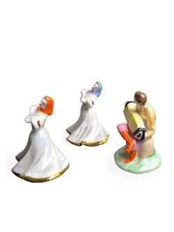 &&& Фарфоровые статуэтки "Русский перепляс" (Дулёво)