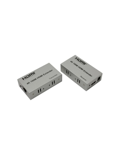 ORIENT VE047, HDMI 4K extender (Tx+Rx), активный удлинитель до 100 м по одной витой паре, HDMI 1.4b, 4K@30Hz/ 1080p@60Hz/3D, HDCP, подключается кабель UTP Cat5e/6, питание от внешних БП 5В/1А, (30161)