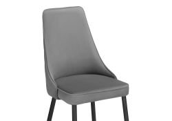 Стул на металлокаркасе Лорд темно-серый / черный