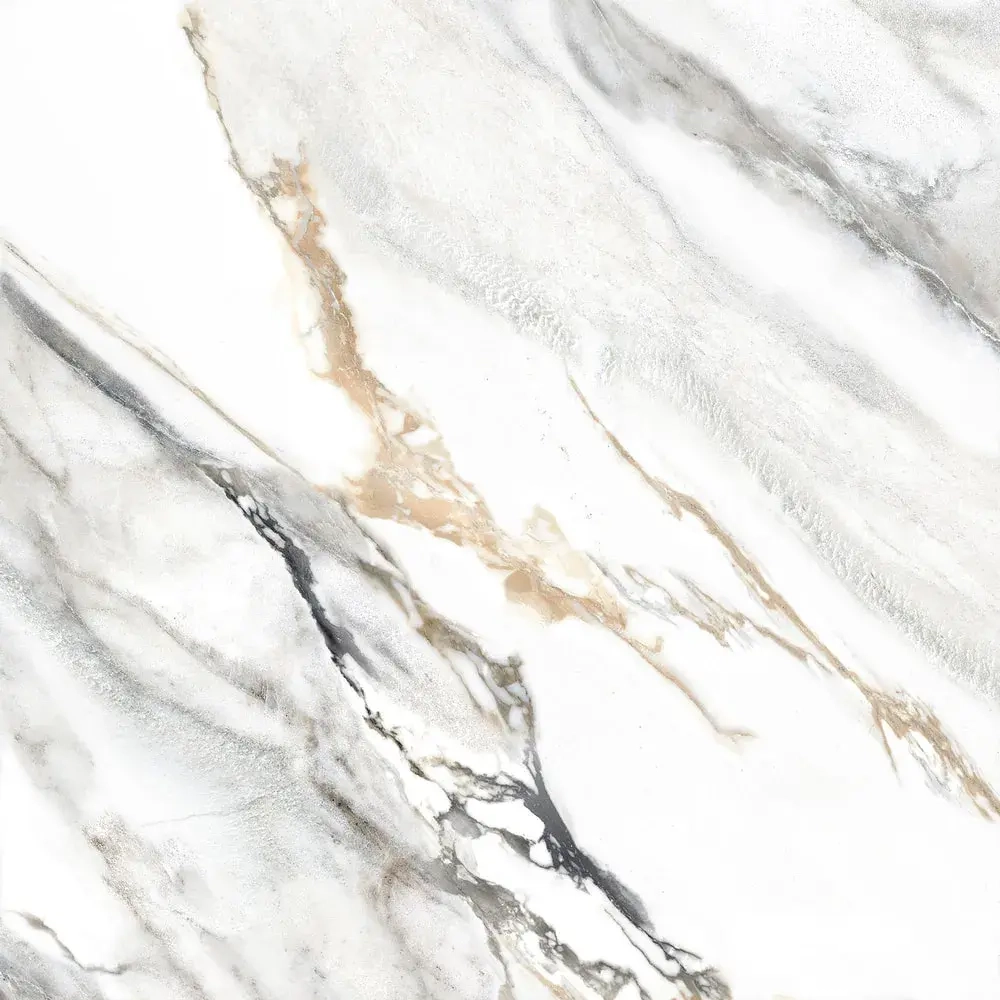 Керамогранит Alma Ceramica GFU57ARS04R Arabesco 57x57 серый / белый глазурованный матовый под мрамор