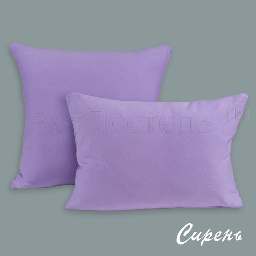 Трикотажная наволочка на молнии Сирень