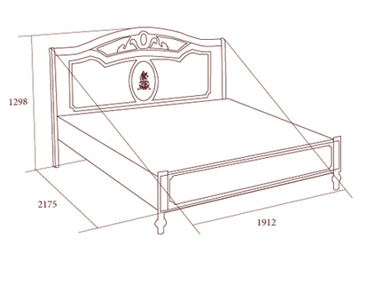 ФЛОРИАНА Кровать без ножной спинки