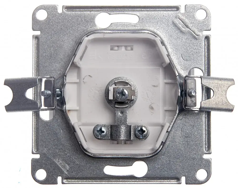 GLOSSA TV РОЗЕТКА проходная 4дБ, механизм, БЕЛЫЙ