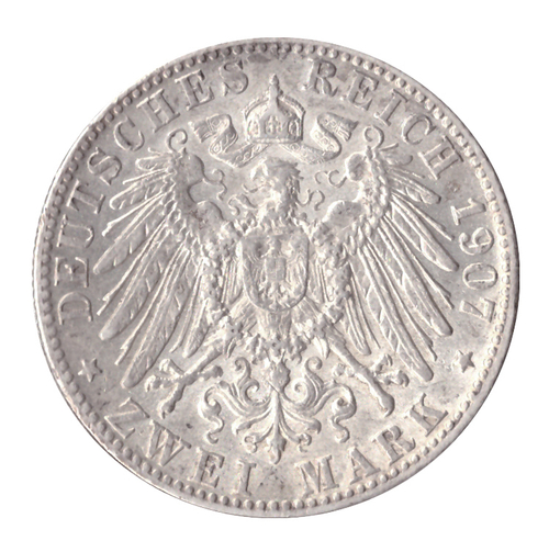 2 марки 1907 год (D), Германия-Бовария (Король Отто). XF