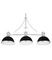 Подвесная люстра Lumina Deco Ettore LDP 710-3 BK+CHR