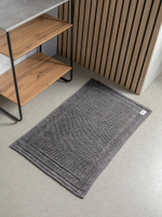 Коврик универсальный DeNASTIA 60х100 под джинсу букле, х/б, серый