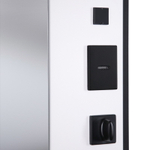 Стальная дверь "Берилл" с зеркалом (биометрический замок DZ 888). Заказная модель.