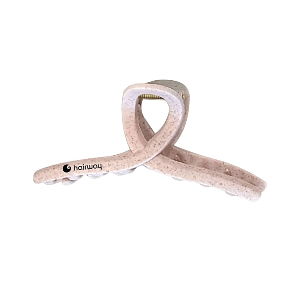 Зажим для волос Hairway Ecoline 125 мм, персиковый, 42046-20