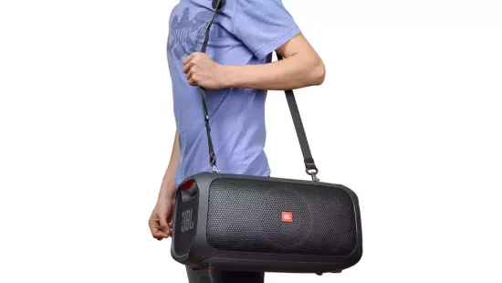 Портативная акустика JBL PartyBox On-The-Go, 100 Вт, черный ( 2 микрофона)