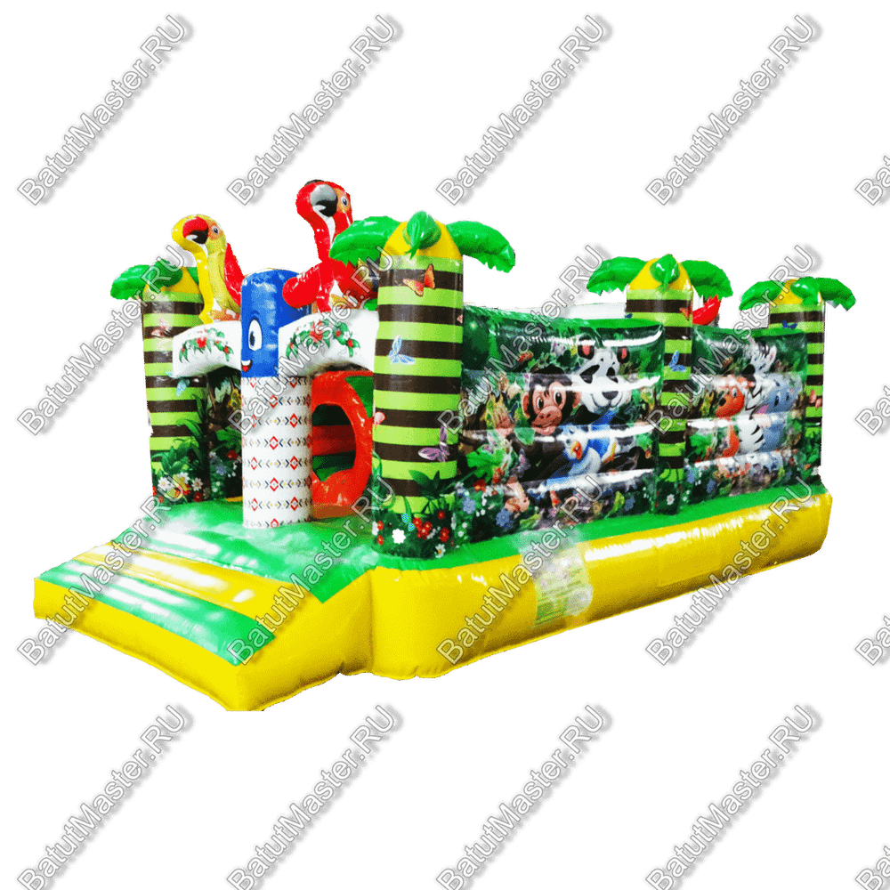 Надувной батут "Джунглимания" 4,5*3*2 м