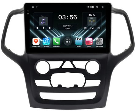 Магнитола для Jeep Grand Cherokee WK2 2013-2021 (взамен 5" экрана) - FarCar DX9-9564F2 монитор 9.5" IPS на Android 13, 4+64Гб, CarPlay