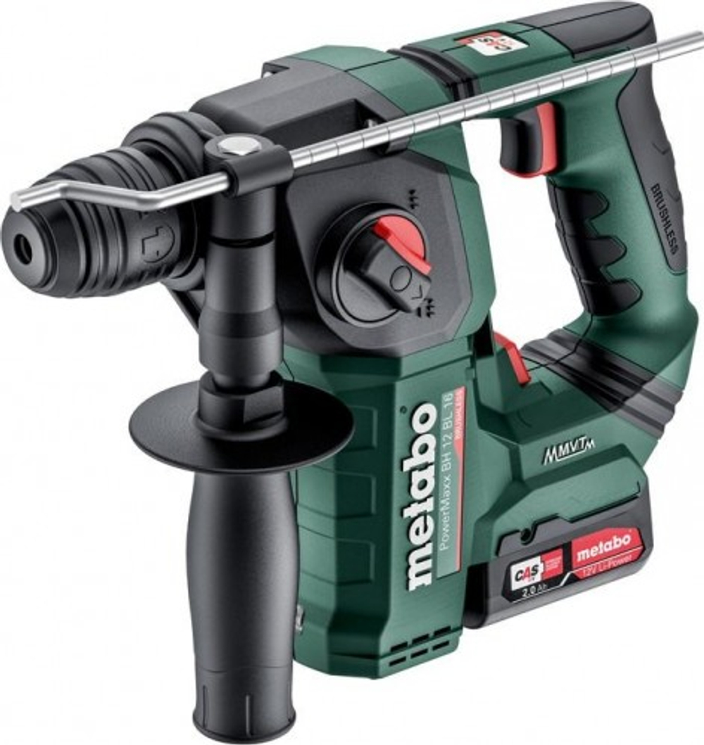 Перфоратор аккумуляторный METABO PowerMaxx BH 12 BL 16 2х2.0 Ач 600207500