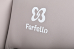 Стульчик для кормления электрокачели Farfello Multa серый шёлк
