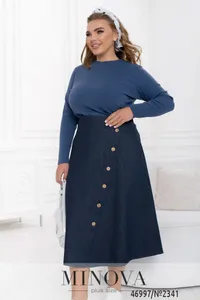 Юбка 2341-темно-синий Minova