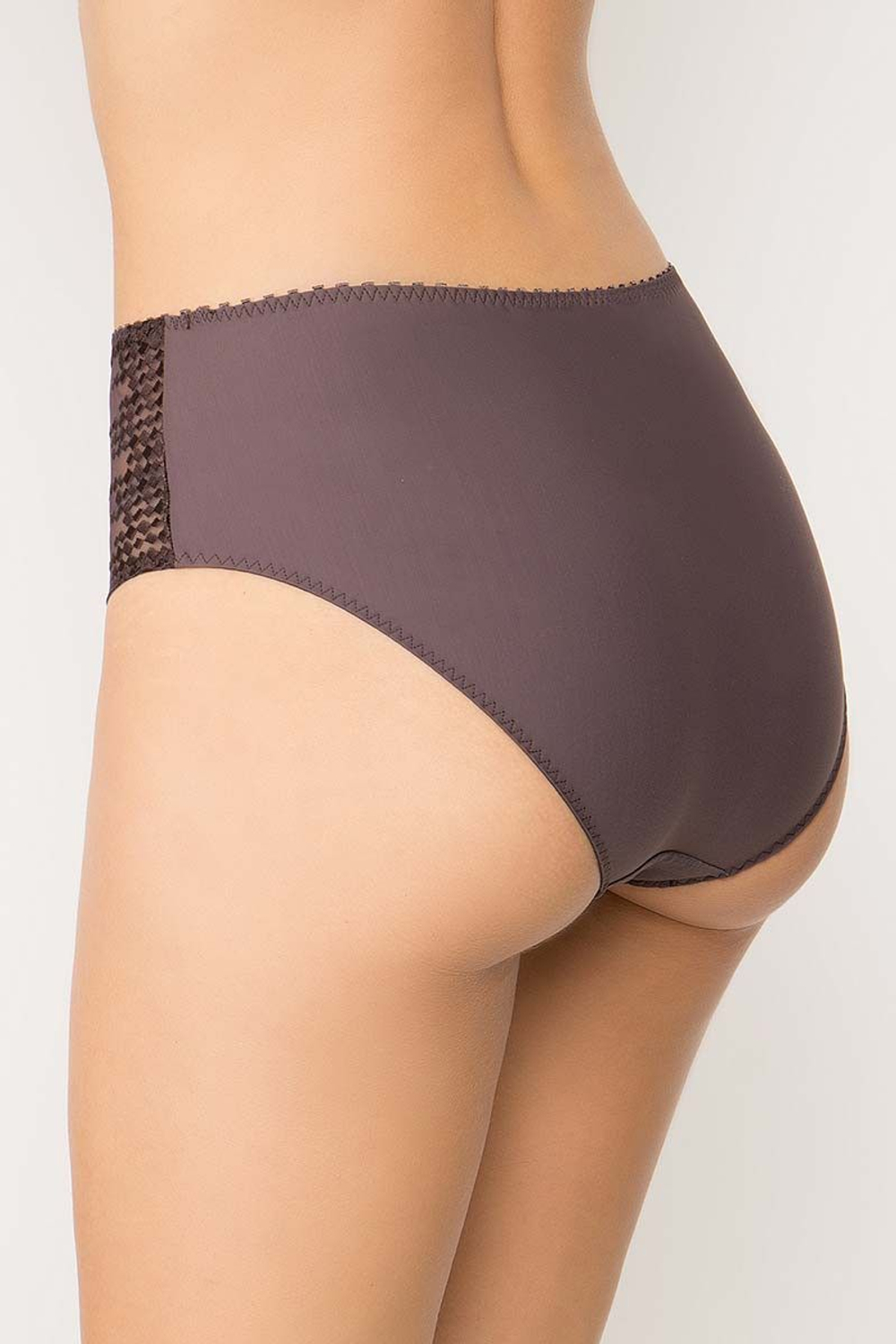 Трусы-макси Jane с тюлевыми вставками по бокам (Размер: 52) (Цвет: фиолетовый)