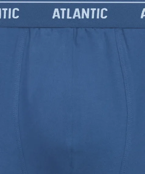 Трусы мужские боксеры (2шт), Atlantic 2RMH-011, темно-голубой + голубой