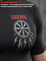 Рашгард с коротким рукавом LEGENDA Коловрат черный