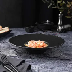 Тарелка глубокая 240 мл d 27 см для пасты/салата Black Raw Stellar P.L. Proff Cuisine [1]