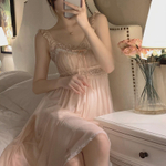 [m]Сорочка(винтаж) на бретели ААА-22