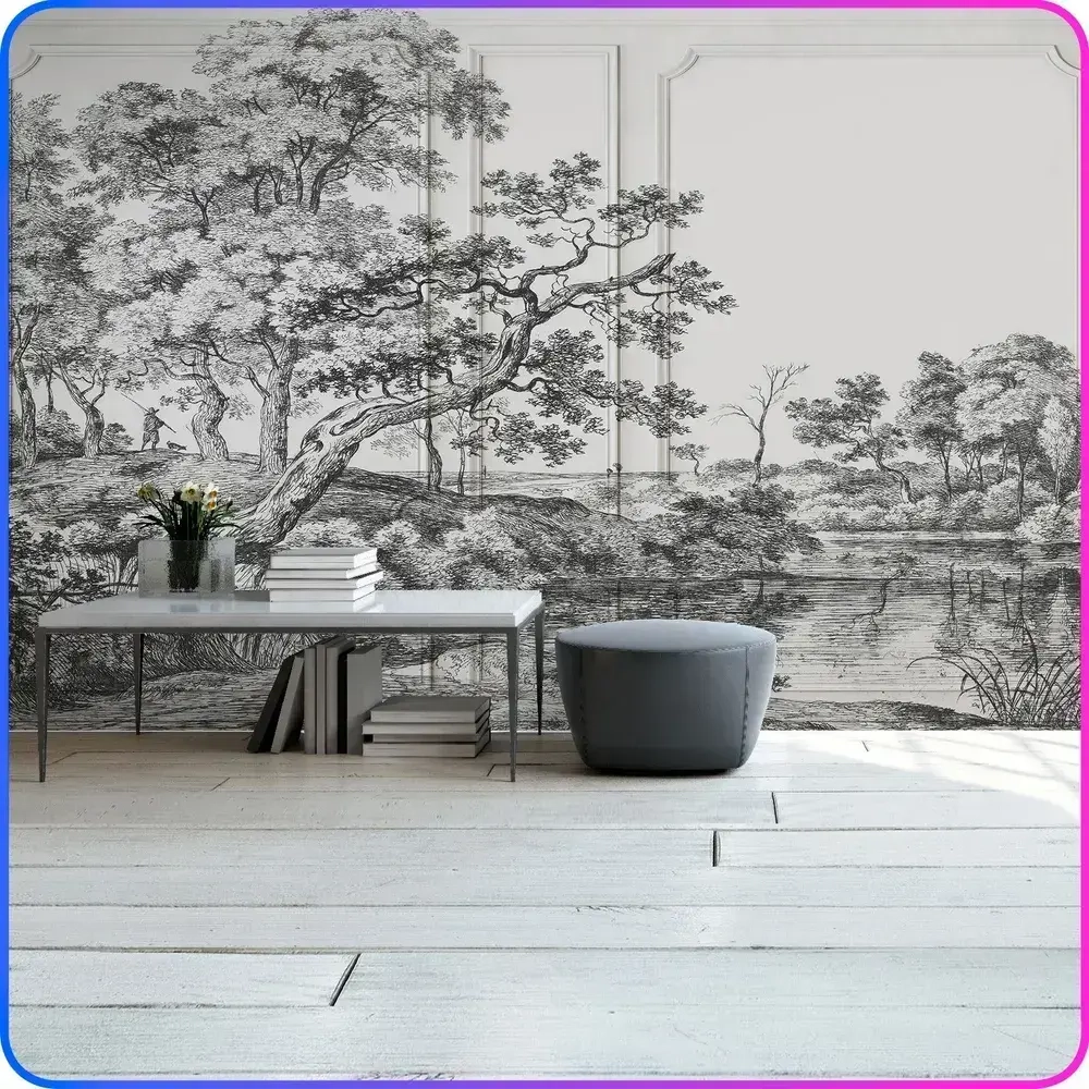 Фотообои на стену Деревья 400х270 см Luxury Walls AM38704