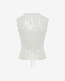 Топ из пайеток на завязках